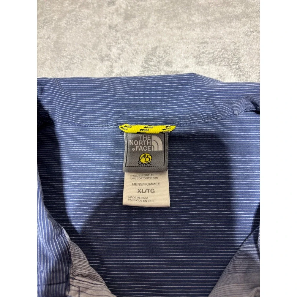 The North Face Mens XL Blue Short Sleeve Button Front A5 Series Shirt
